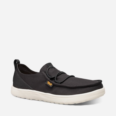 Teva Voya Lace - Men's Teva Sneakers - Black | India (XNPM04285)